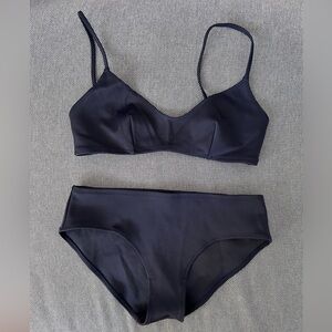 COS Navy Bikini Swimwear Size 6 (bottom)/Size 8 (top) NWOT